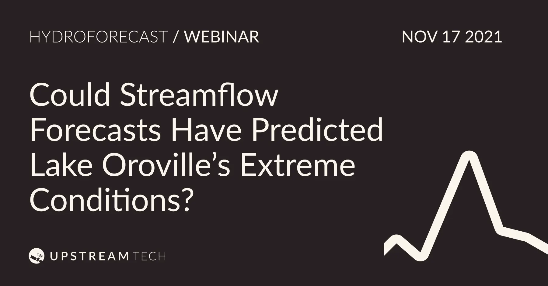 Could streamflow forecasts have predicted Lake Oroville's extreme conditions?