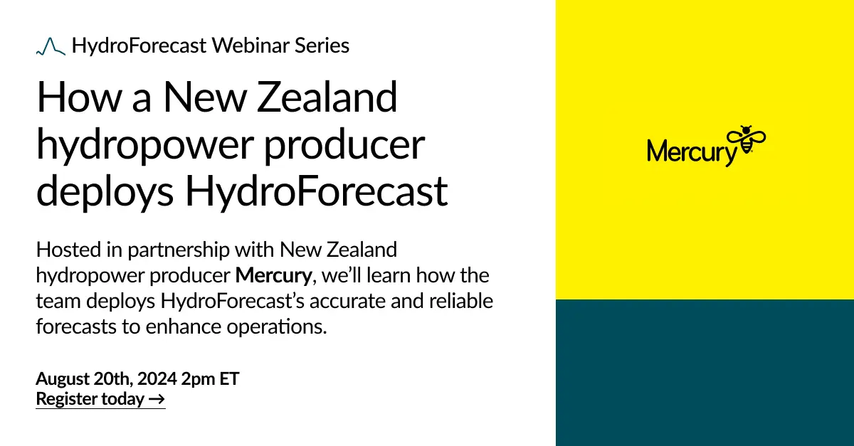 How a New Zealand hydropower producer deploys HydroForecast