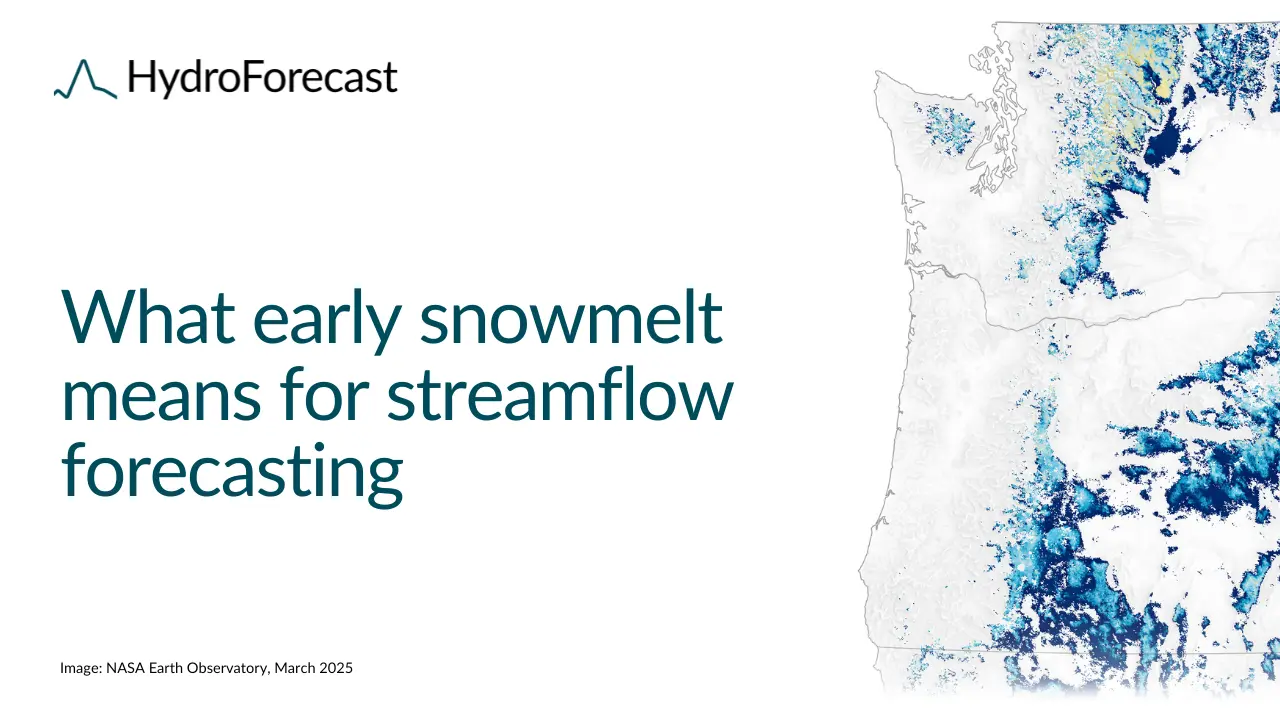 Early snowmelt, meet adaptive forecasting