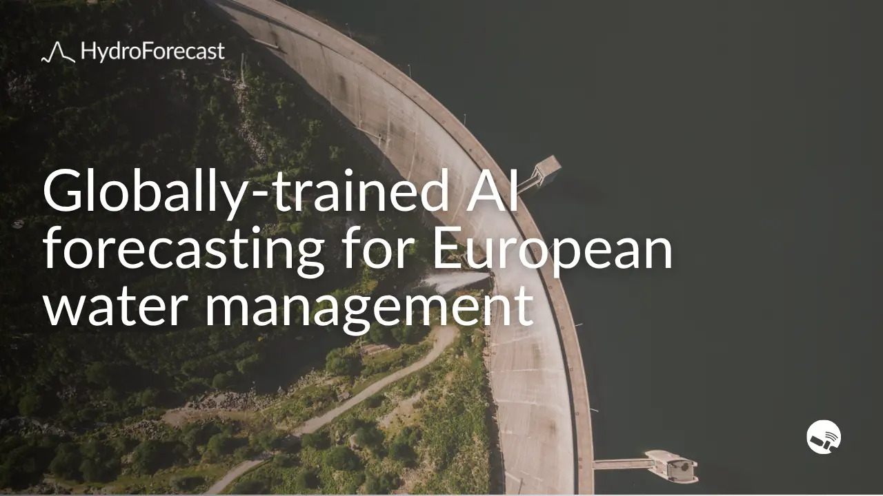 Globally-trained AI forecasting for European water management