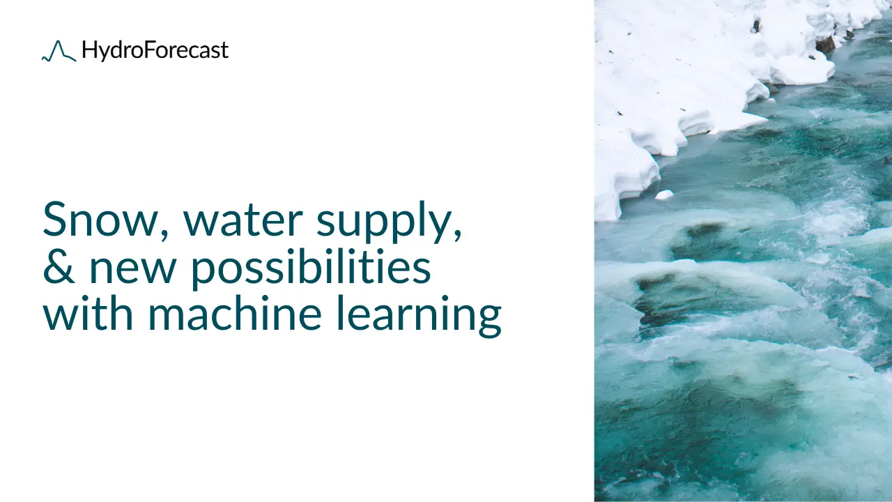 Snow, water supply, and new possibilities with machine learning models