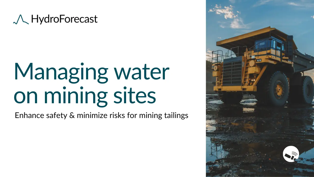 Proactively manage water challenges on mining sites