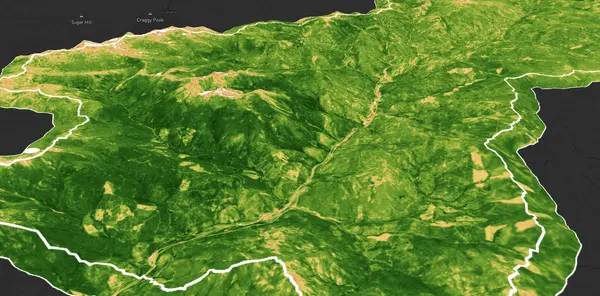 NDVI for a basin in California